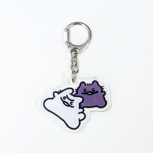 Acrylic Keychain (Two Cats)